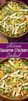 Asian Sesame Chicken Salad Recipe Little Spice Jar Recipe Chicken Salad Recipes Healthy Recipes Delicious Salads