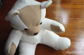 Memory bear pattern free image search results. How To Make A Stuffed Bear The Howjoyful Bear