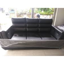 Maybe you would like to learn more about one of these? Black 3 Seater Leather Sofa For Home Rs 23000 Piece Zera Sofa Id 21336938297