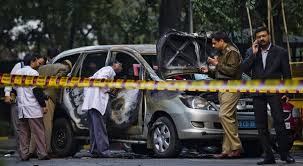 A crude bomb went off near the embassy of israel on dr apj abdul kalam road in new delhi on friday evening, shattering the windscreens of three cars on the road, police said. Israel Says Iran Was Behind Bombs In India And Georgia The New York Times
