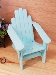 Miniature Adirondack Chair Dollhouse Furniture Dollhouse Etsy In 2020 Adirondack Chair Blue Adirondack Chair Beach Chairs