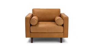 Sven Charme Tan Chair Mid Century Modern Lounge Chairs Leather Chair Mid Century Modern Chair