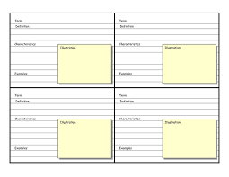 I have designed these flash cards to print 4 per sheet. Blank Vocabulary Card Template Flash Card Template Vocabulary Cards Printable Flash Cards