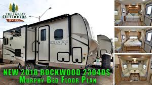 Check spelling or type a new query. New 2018 Rockwood 2304ds Murphy Bed Floor Plan Double Slide Travel Trailer Rv Colorado Dealer Youtube