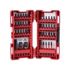 Milwaukee Shockwave Impact Duty Driver Bit Set 44 Piece 48 32 4067 The Home Depot Car Vacuum Drill Set Power Tool Accessories