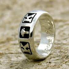 Romeo and juliet wedding rings. Romeo Juliet Ring Inscribe Your Own Initials Wedding Bands Rings For Men