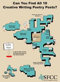 Poetry Posts Map Santa Fe Community College Poetry Logo Design Art Writing Poetry