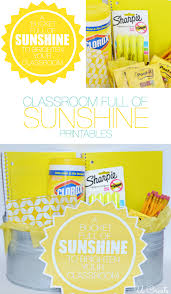 I have a super happy gift idea to share with you today. Classroom Full Of Sunshine Teacher Gift U Create