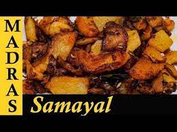 Potato Fry In Tamil Potato Poriyal Urulai Kizhangu Varuval Potato Recipes In Tamil Youtube Fried Potatoes Recipe Recipes Potato Recipes