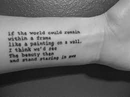 Quote tattoos are one of the most frequently seen script styles. Tattoo Designs Ideas Blog Archive Small Quote Tattoos
