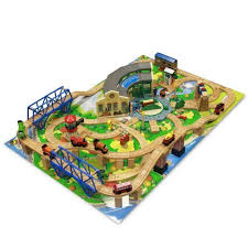 Check spelling or type a new query. Thomas Friends Wooden Railway Tidmouth Sheds Deluxe Train Set With Island Adventure Playboard With Set Na Train Table Train Table Layout Thomas The Train