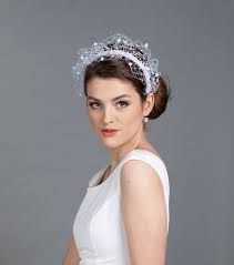 White Bridal Headband White Wedding Halo Headband New Item Etsy In 2021 Wedding Halo Headband Bridal Headband White Bridal