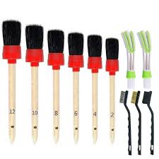 Onest 11 Pieces Auto Detailing Brush Set For Cleaning Weels Interior Exterior Leather Including 6 Pcs Na In 2020 Car Detailing Air Conditioner Cleaner Hair Premium