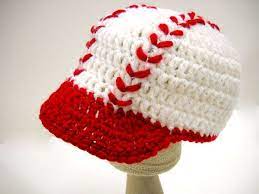Baby Baseball Hat New Baby Gift Baseball Cap For Babies Etsy In 2021 Crochet Baby Hat Patterns Crochet Hat Pattern Crochet Patterns Free Baby Boy