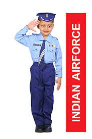 Amongst all the indian air force uniforms that have to be earned the winter working dress is usually worn on a normal working day. Buy Indiadresswala Iaf Indian Airforce Pilot Community Helper Kids Fancy Dress Uniform With Elastic Band 3 4 Years Online At Low Prices In India Amazon In
