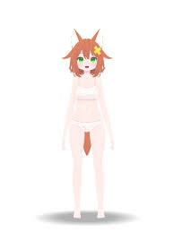 猫舐つな 白パーカー谷間 - VRoid Hub