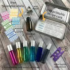 Making labels for your roller bottles using canva. Roller Bottle Recipes Free Printable Labels One Essential Community