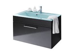 Badezimmer waschtische neues bad stauraum baden auszug hilfe waschbecken schminktisch. Bad Waschtisch Hera Mit Glaswaschbecken Aquamarin 90 Cm Breit Anthrazit Einrichtung Fur Jeden Geschmack Bei Moebel Guenstig De