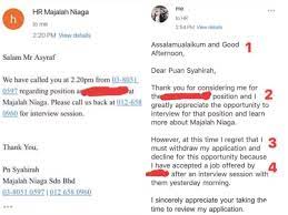 Gak akan terjadi kalau kamu punya email palsu. 7 Step Yang Korang Boleh Buat Kalau Nak Tolak Emel Tawaran Kerja Barulah Hr Respect Remaja