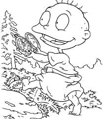 Pictured above is a public domain pocket watch image! Tommy Play With His New Pocket Watch In Rugrats Coloring Page Color Luna