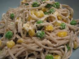 Dining Alone Pasta Salad With Corn And Peas Pasta Salad Salad Buffet Salad