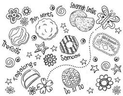 Coloring Sheet Girl Scout Cookie Sales Daisy Girl Scouts Girl Scout Cookies Booth