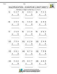 4 Worksheet Free Math Worksheets Second Grade 2 Multiplication Multiplication 4th Grade Math Worksheets Math Worksheets Multiplication And Division Worksheets