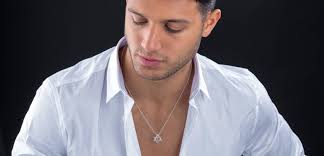 Collar 3D Estrella de David Colgante Magen David de plata