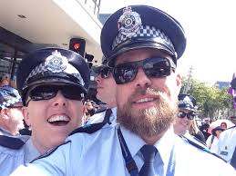 The QPS contingent is having a great time at Brisbane Pride Festival March  today!