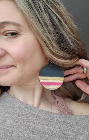 Colorful Striped Earrings
