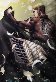 Commander Erwin Smith Of The Survey Corps Shinzou Wo Sasageyo Salutes Attack On Titan Art Erwin Attack On Titan Attack On Titan Anime
