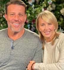 She was previously married to john lynch. Sage Robbins Tony Robbins Wife
