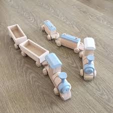 These Are The Two Types Of Super Cute Wooden Trains You Can Find In Our Shop Each Train Comes With Custom Colour Choi Wooden Toy Train Wooden Train Toy Train