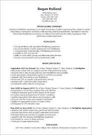 Professional Firefighter Templates To Showcase Your Talent Myperfectresume