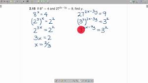 Recall that the equations at this step tend to look messier than we are used to dealing with. Solving Two Exponential Equations In Two Variables Transitioning To Calculus Youtube