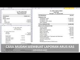 Dengan adanya contoh laporan keuangan bulanan excel sebagai format pembukuan, maka dijamin kamu akan lebih mudah. Cara Mudah Menyusun Laporan Arus Kas Dengan Excel Terbaru 2019 Youtube