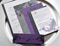 Pin By Patricia Boe On Wedding Stationary Silver Wedding Invitations Wedding Decorations Elegant Purple Grey Purple Wedding