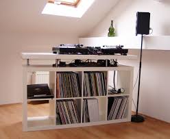 Dj Turntable Mixing Desk Stand Dj Pult Wohnzimmer Home Studio Musik Audio Zimmer