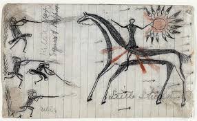 Little Shield Drawings Of Exploits In Battle Arapaho Native Art Classic Paintings Drawings