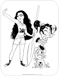 Moana is a 2016 disney cgi musical adventure film. Wreck It Ralph Coloring Pages Disneyclips Com