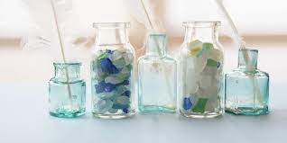 This could hang on a door, wall, window, or in a porch or patio. 11 Sea Glass Crafts Guaranteed To Remind You Of Summer Martha Stewart