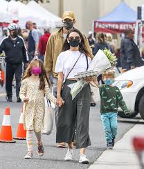 She gave birth to their second child, a son named dimitri, on november 30, 2016. Mila Kunis Ashton Kutcher Take Their Kids Shopping In Los Angeles Hollywood Life