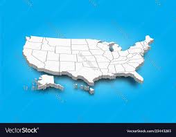 3d Map Of United State Of America Royalty Free Vector Image Affiliate State America Map United Ad In 2020 United States Map Map Of Britain England Map