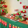 Christmas dinner party stock vectors, clipart and illustrations. 3