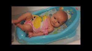 Another way to bathe baby at this age is to bring them into the bath or shower with you. Bathing My Two Month Old Baby Youtube