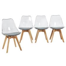 Vite, découvrez nos réductions sur l'offre chaise longue transat bain de soleil sur cdiscount ! H J Wedoo Lot De 4 Chaise Transparente Scandinave Pour Salle A Manger Achat Vente Chaise Cdiscount