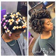 Roller Set Roller Set Hairstyles Short Natural Hair Styles Roller Set Natural Hair