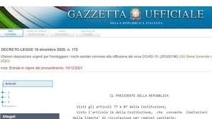 Ministero dell'universita' e della ricercaconcorso (scad. Decreto Natale La Data Sulla Gazzetta Ufficiale Indica Il 2021 Ironia Sui Social Per Un Anno Liberi Tutti La Stampa