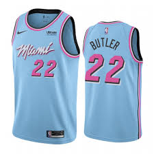 Men S Miami Heat Jimmy Butler 22 Blue 2019 20 Finished Authentic Jersey City Edition In 2020 Miami Heat Jersey