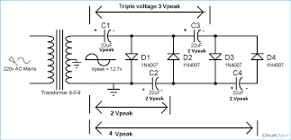 Voltage Multipliers Electronics Circuit Circuit Circuit Diagram